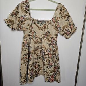 Floral Puff Sleeve Dress